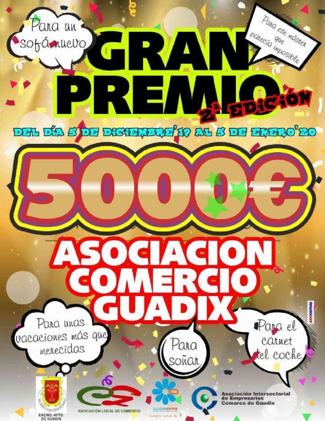 El comercio de Guadix regala 5000 euros