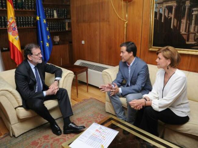 Rajoy, Carlos Velázquez y Cospedal