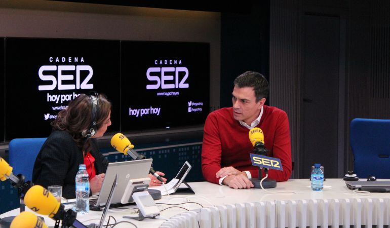 Pedro Sánchez, en la entrevista con Pepa Bueno