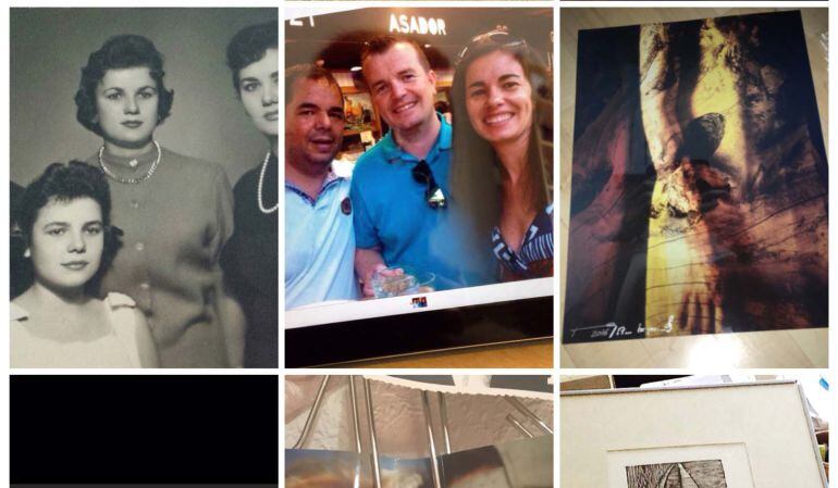 Las fotos de la familia también sirven para abrir una exposición interesante