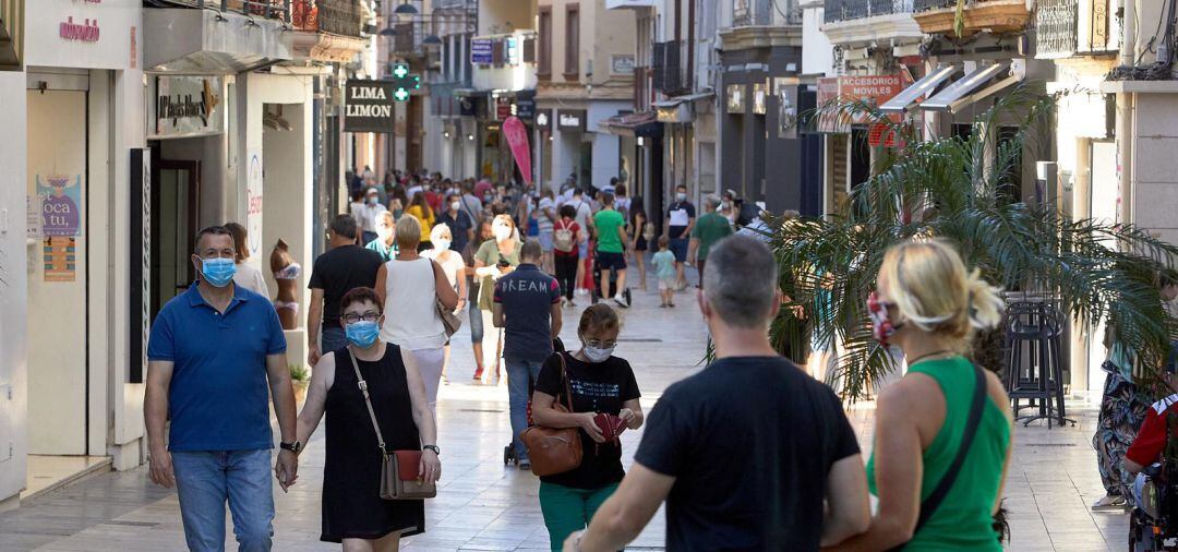 Imagen de archivo de la calle Mayor de Gandia 