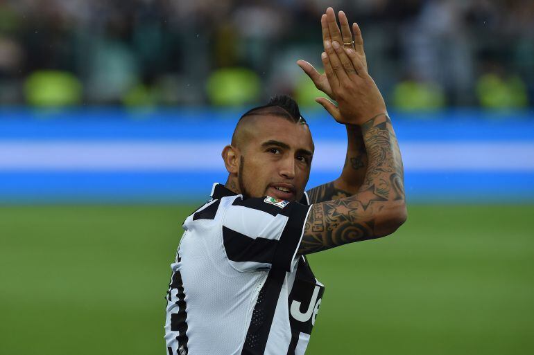 Arturo Vidal, durante un partido con la Juventus