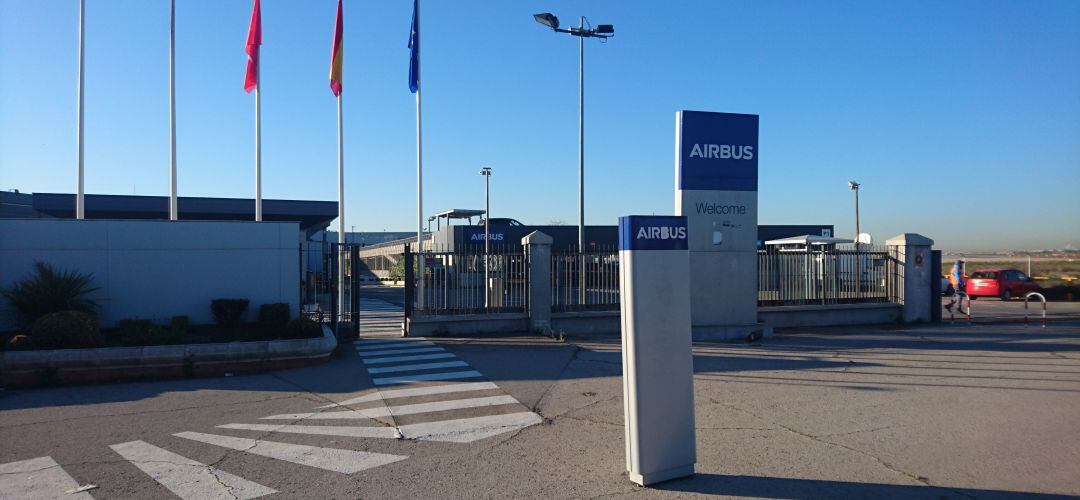 Exteriores de la fábrica de Airbus en Getafe