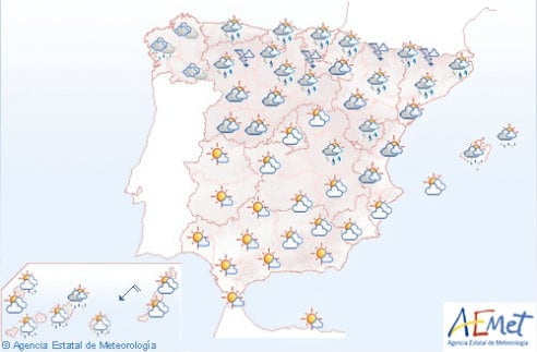 El fin de semana comienza con tormentas