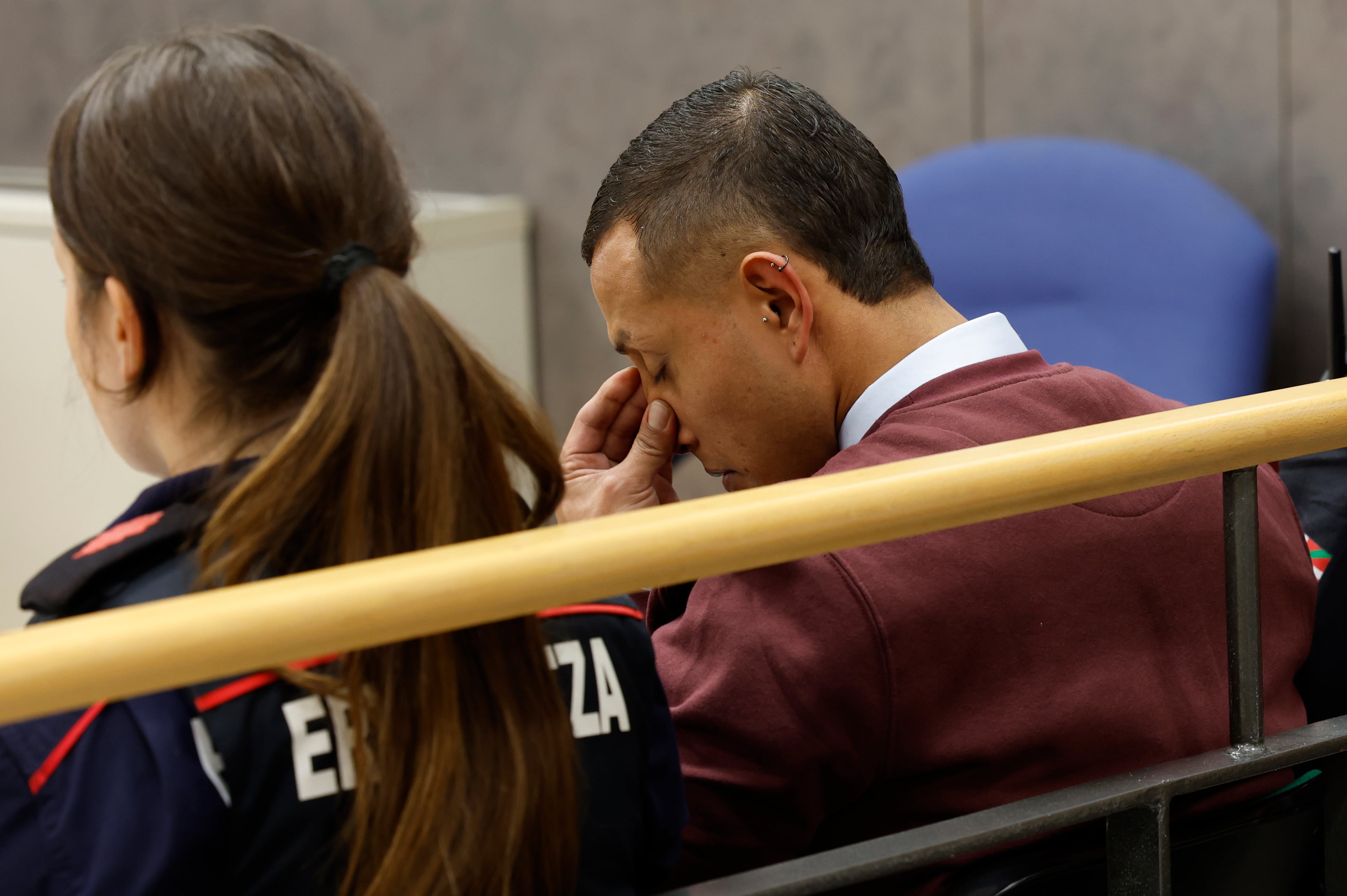 Imagen del juicio en la Audiencia Provincial de Bizkaia contra el presunto autor de varias muertes de hombres en Bilbao. EFE/Miguel Toña