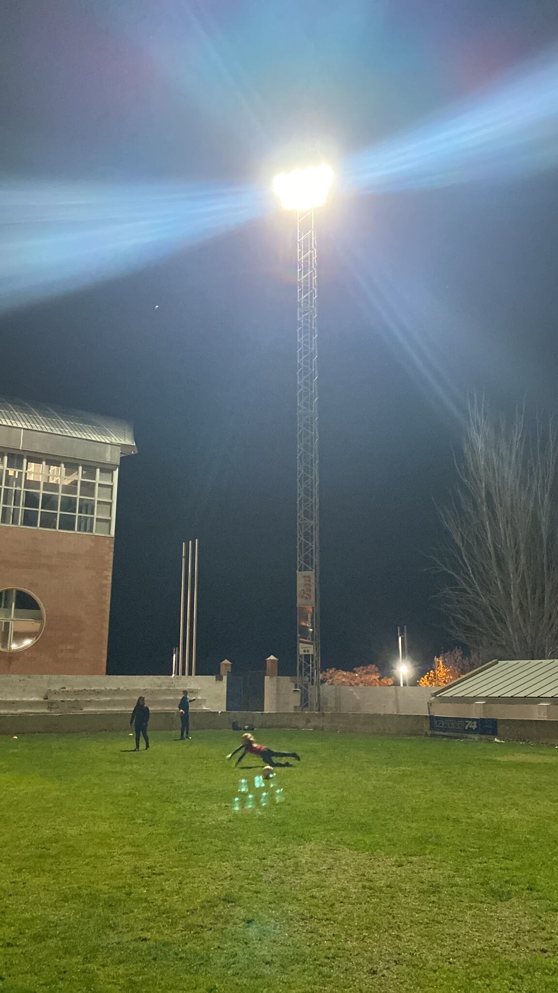 Imagen del campo La Solana en la noche del jueves