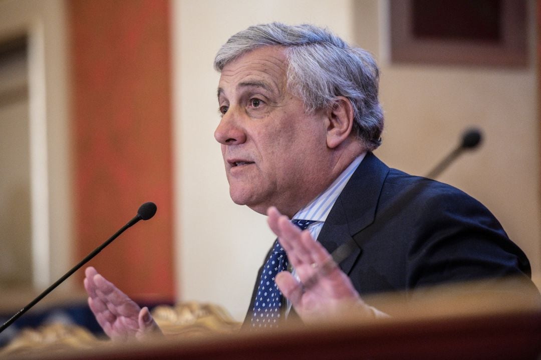 Tajani en la cumbre que el PPE organizó en San Sebastián para debatir prioridades en Bruselas.