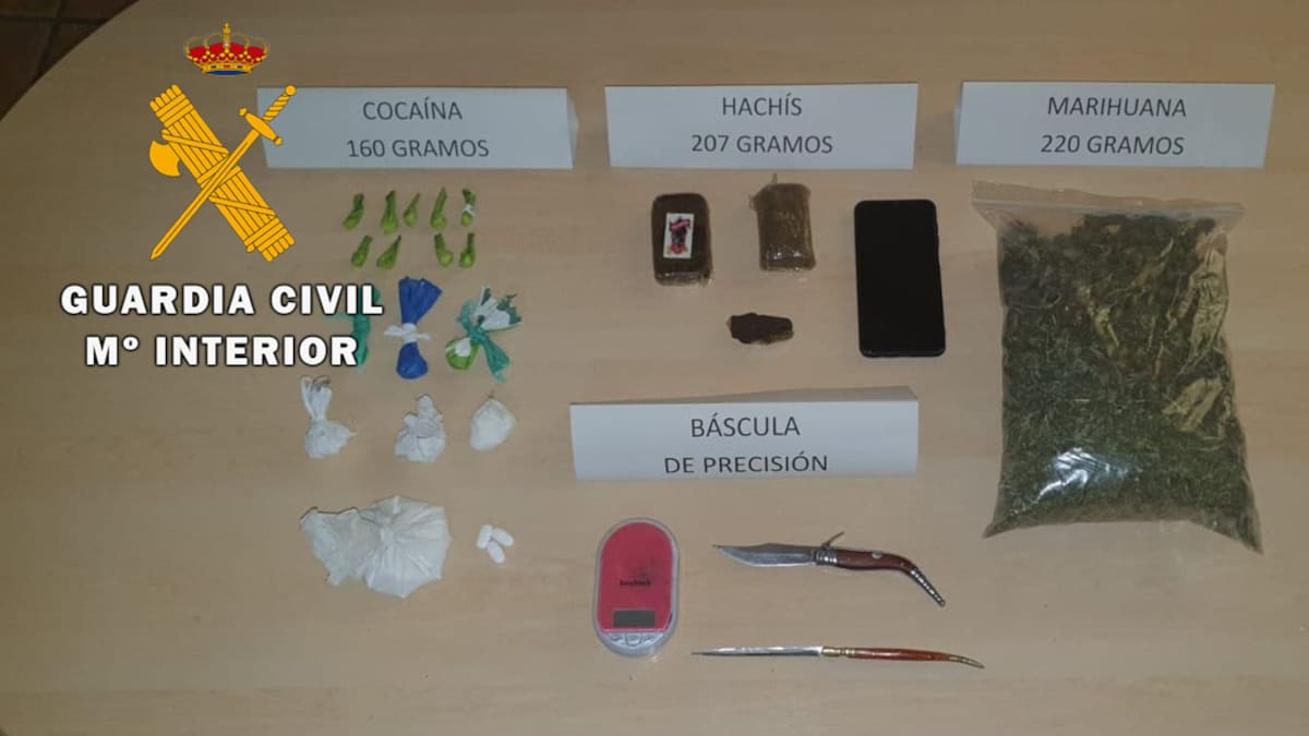 La Guardia Civil detiene a dos personas, como presuntas autoras de un delito contra la salud pública