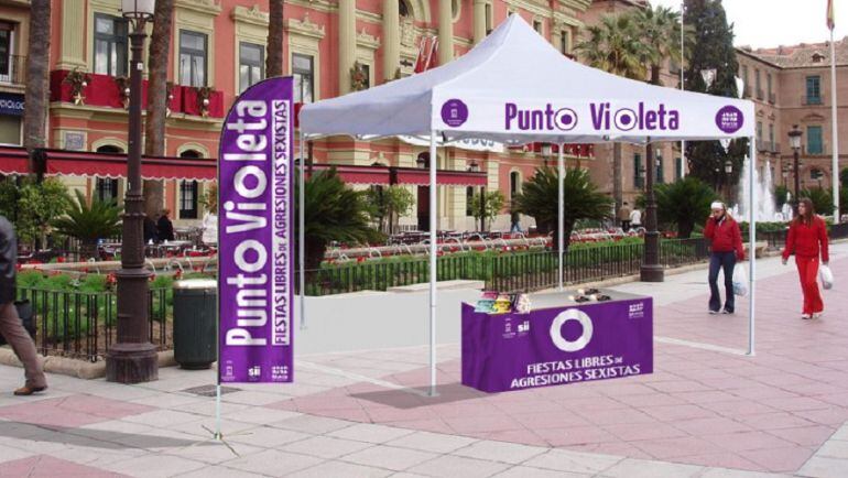 Puntos violeta