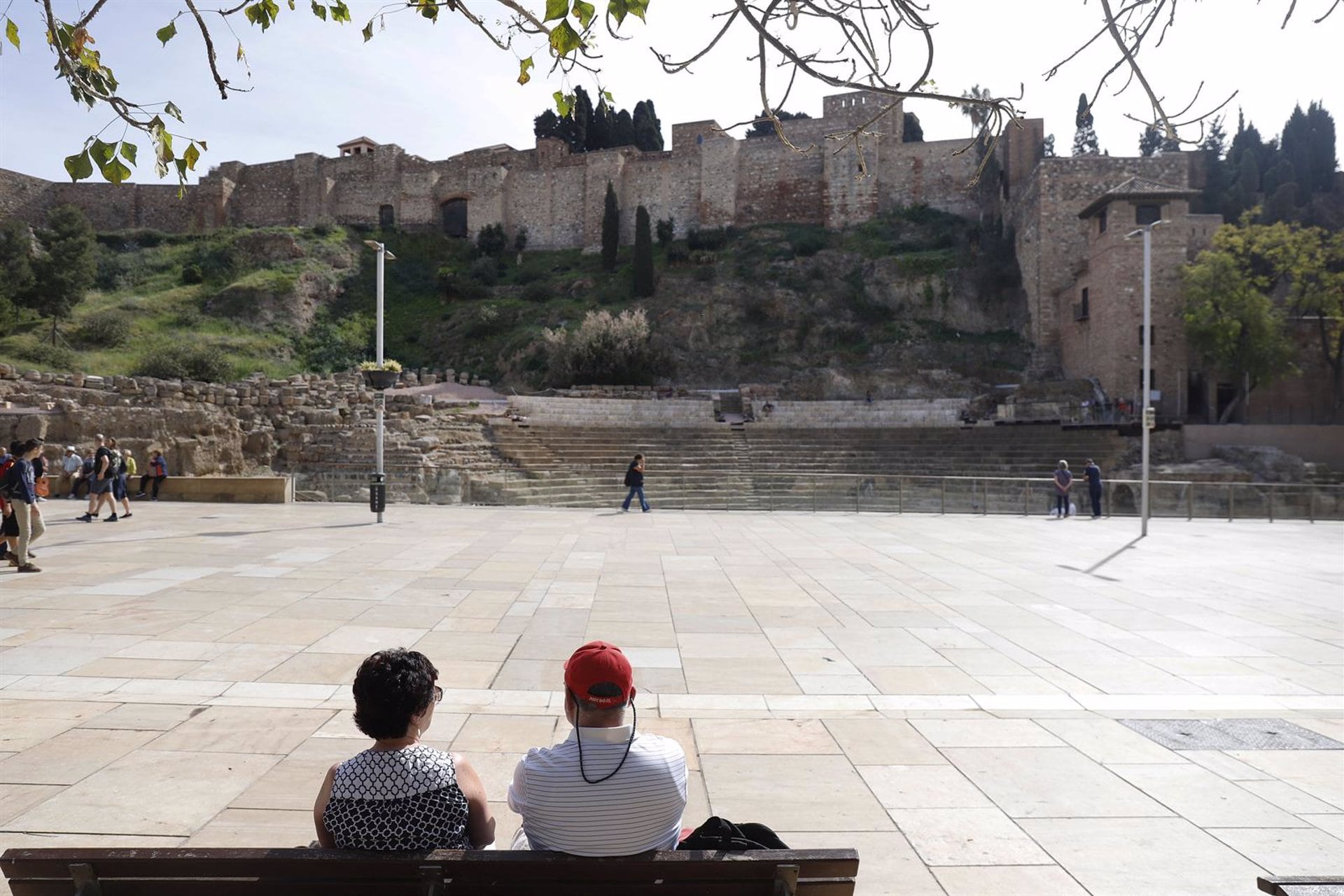 Entorno del Teatro Romano de Málaga en una imagen de archivo