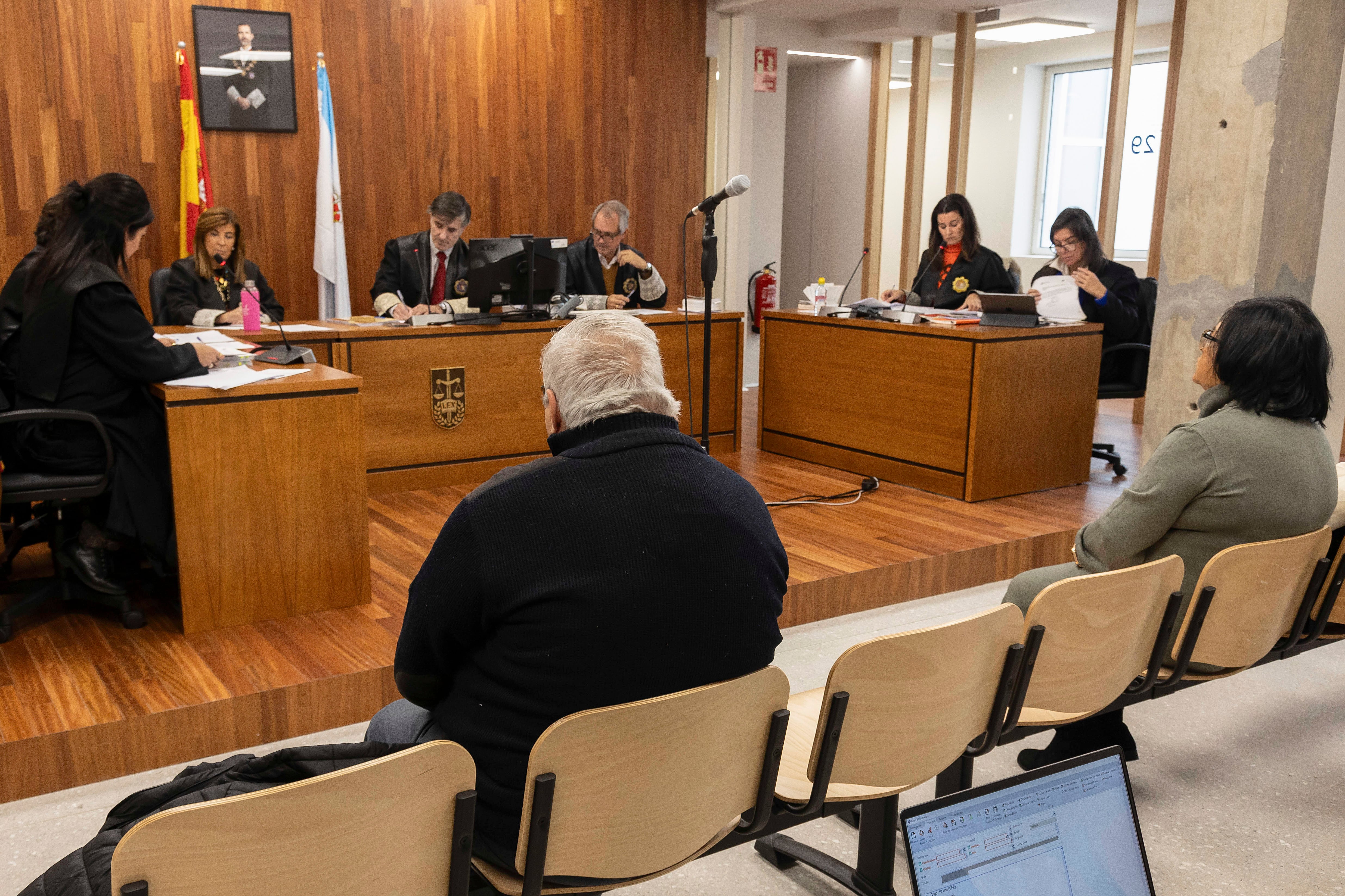 Imagen de un juicio en la Audiencia Provincial de Pontevedra