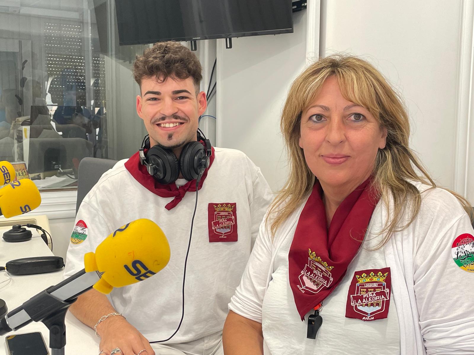 Daniel Barrón en los estudios de Radio Rioja