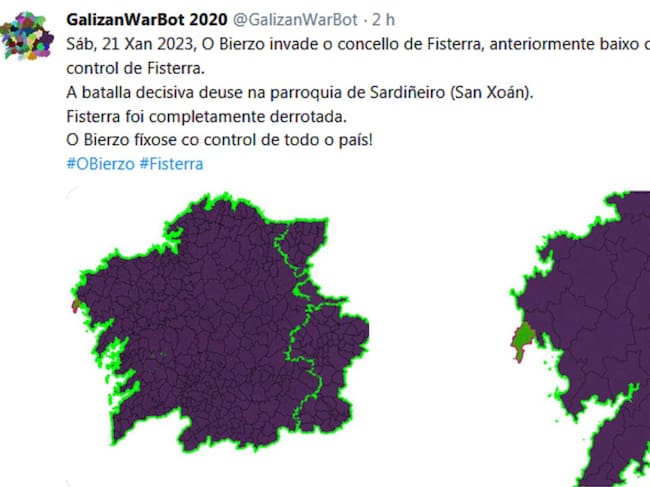 Último tuit de la guerra