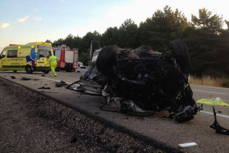 Imagen del accidente registrado en &#039;La Venta de la Tuerta&#039;