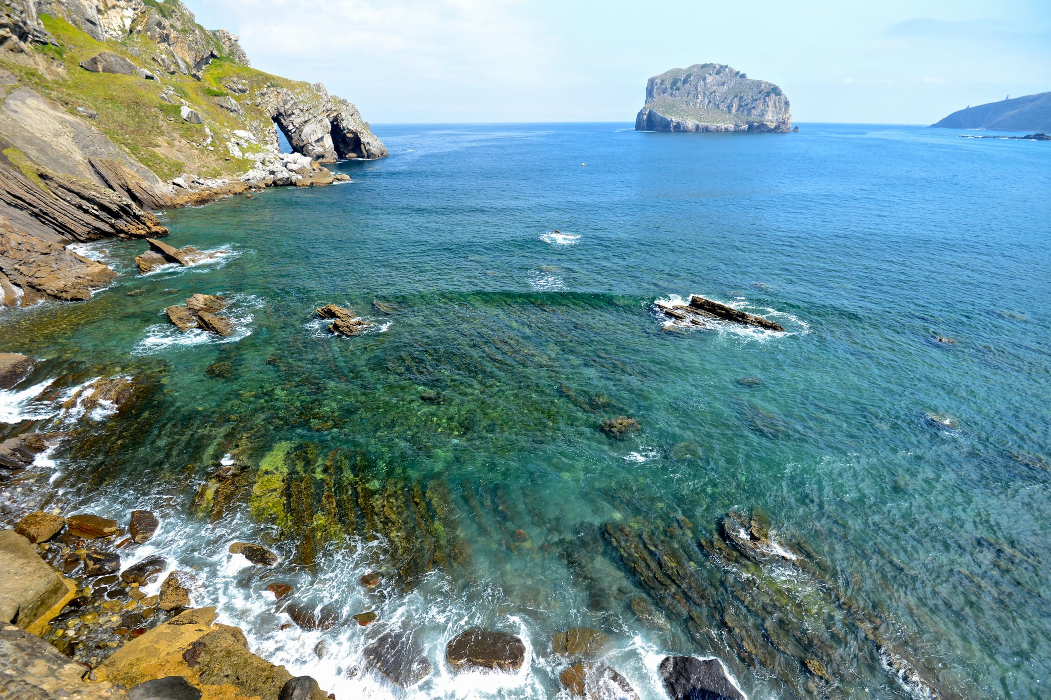 Zona rocosa en San Juan de Gaztelugatxe.