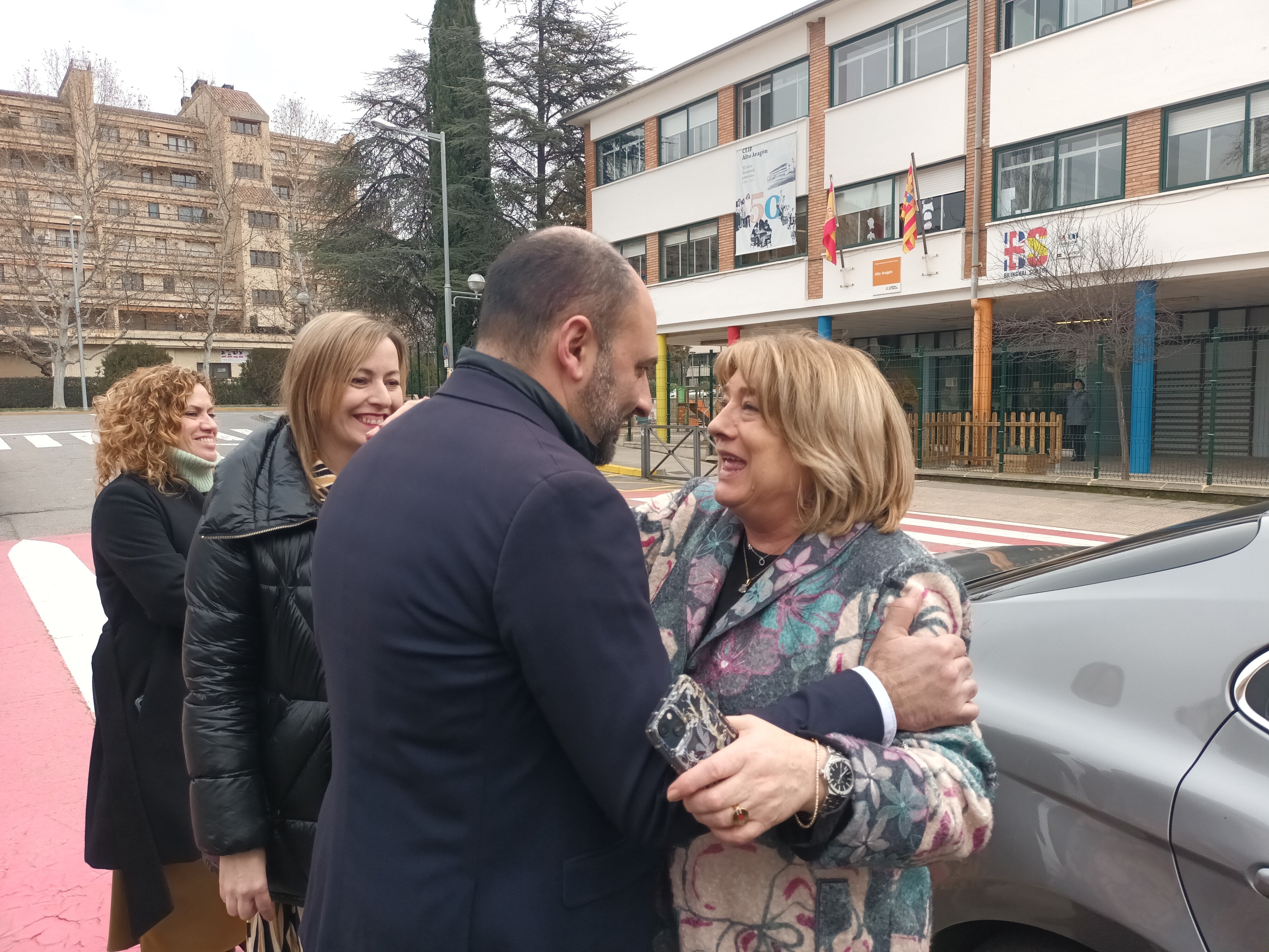 Fernando Torres con Tomasa Hernández en Barbastro