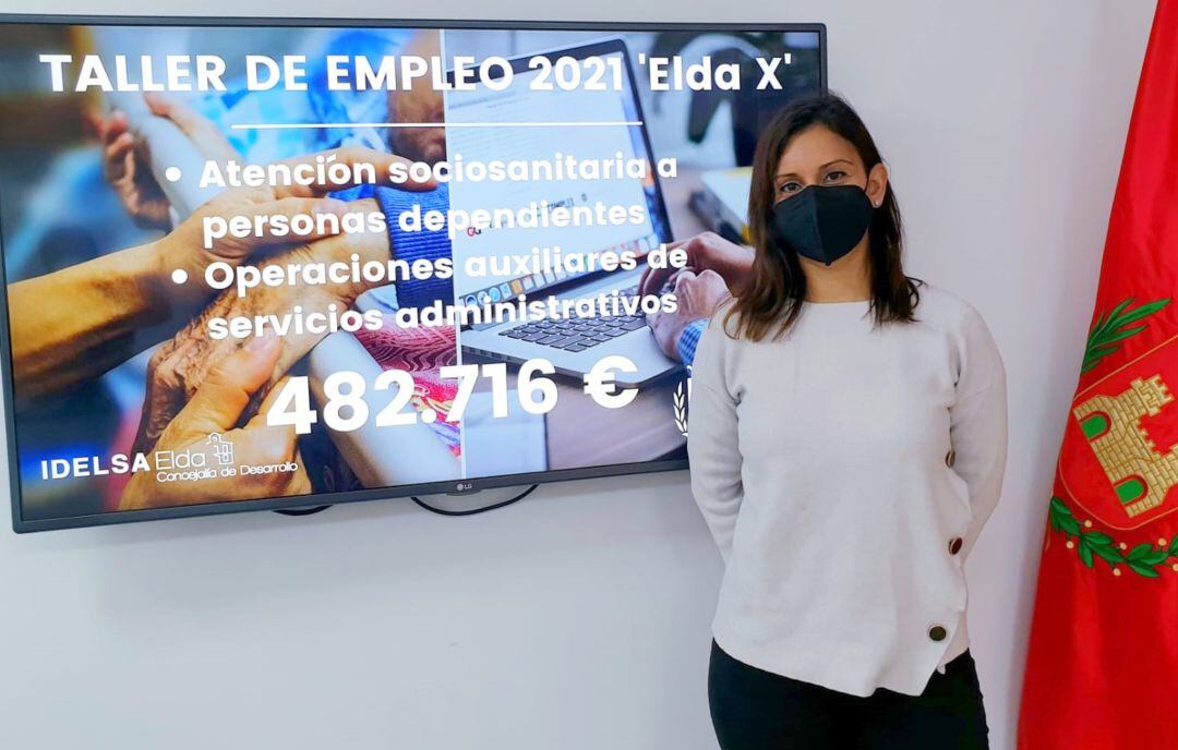 Silvia Ibáñez, concejala Fomento para el Empleo, Elda