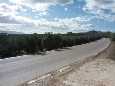 Otra vista panoraica de la zona, desde la carretera que une Jódar con la Estación de Quesada