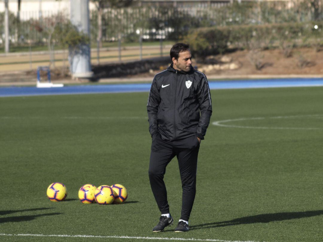 Fran Fernández en el campo Anexo.