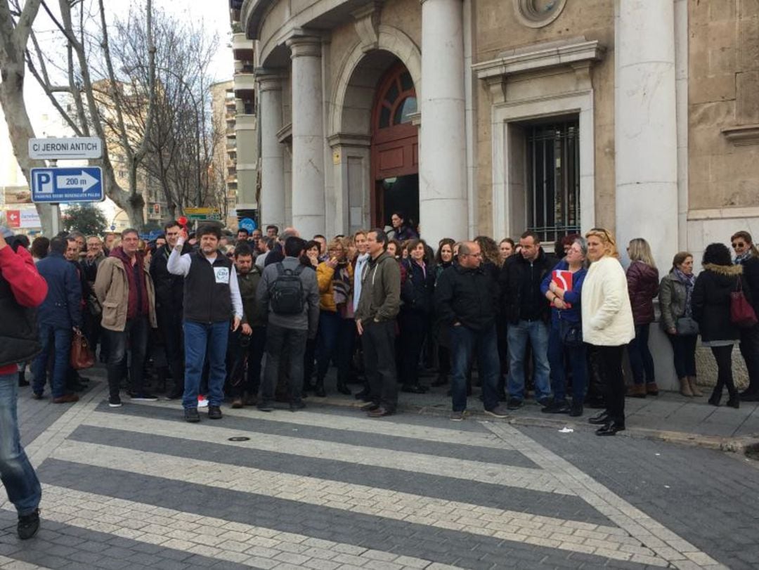 Protesta en el sector judicial convocada por el sindicato CSI-CSIF