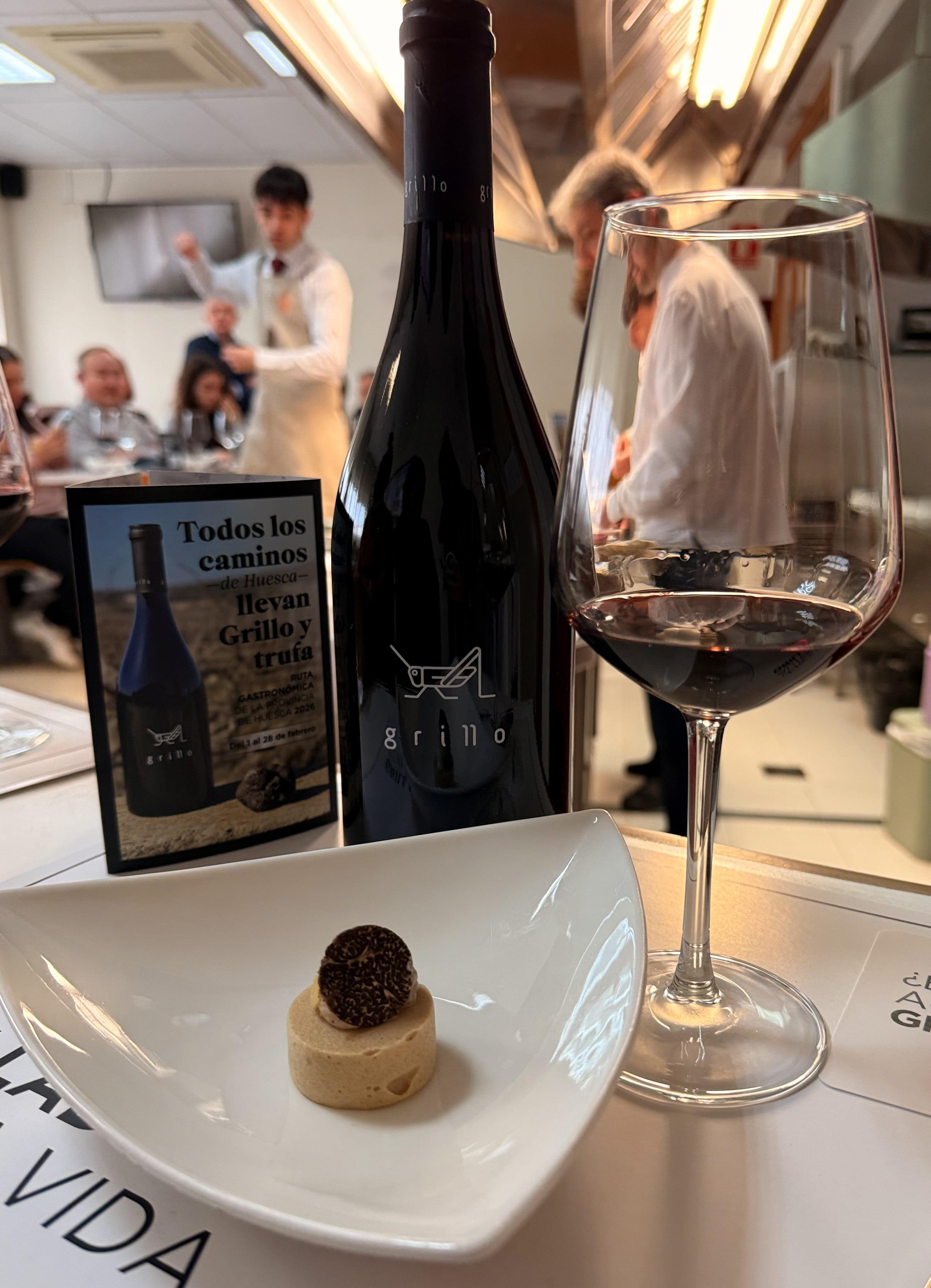 Propuesta gastronómica elaborada con Trufa Negra maridada con Grillo 2017