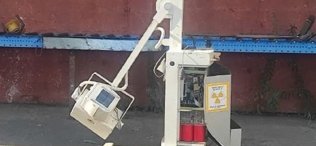 La máquina de rayos X robada en el Hospital Ramón y Cajal