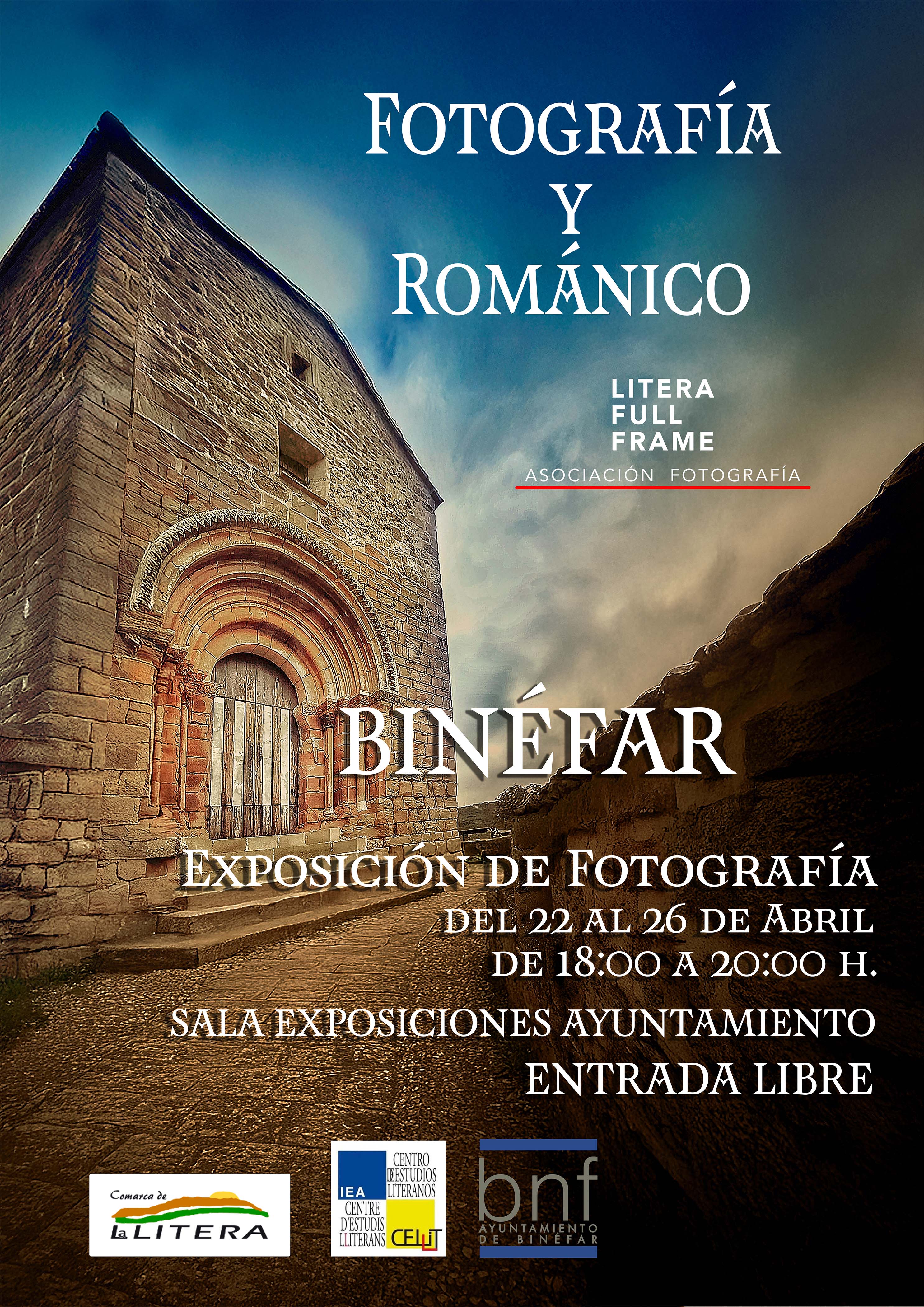 Litera Full Frame presenta en Binéfar la exposición “Fotografía y Románico”, un recorrido visual por el patrimonio de La Litera