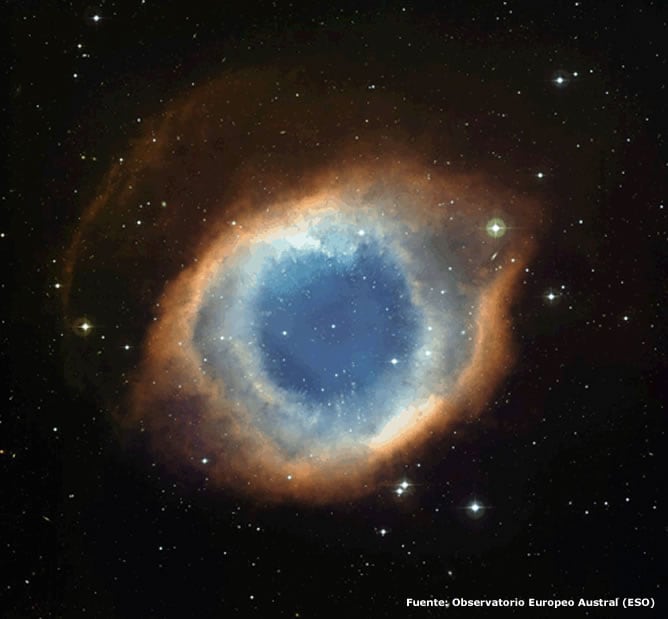 Imagen de la nebulosa planetaria Helix también conocida como &#039;el ojo de Dios&#039;