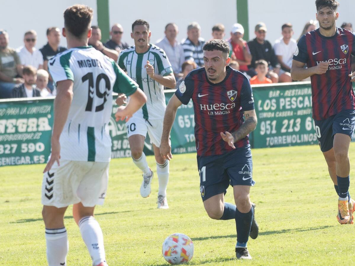 El Huesca cae justamente eliminado en la Copa del Rey por el Juventud Torremolinos