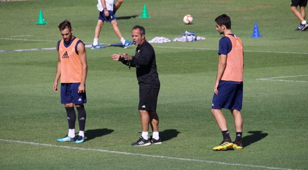 Álvaro Cervera habló antes del partido frente al Zaragoza