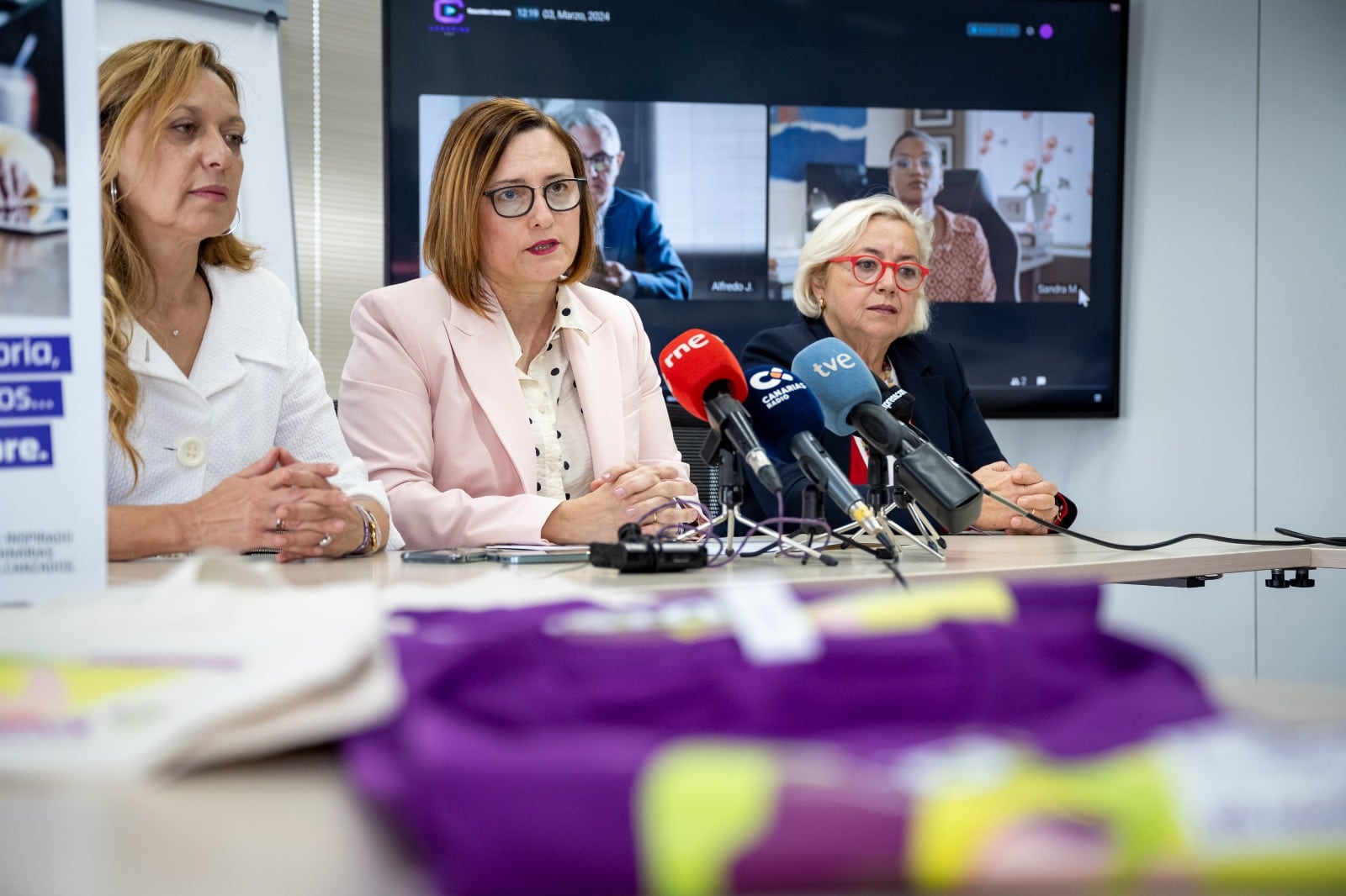 Presentación de la campaña institucional 8M del Gobierno de Canarias