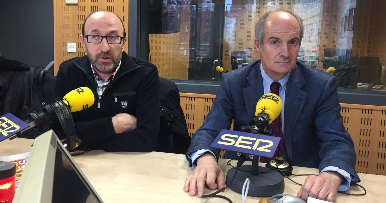 Los representantes de FECOSVA y AVADECO en los estudios de la SER