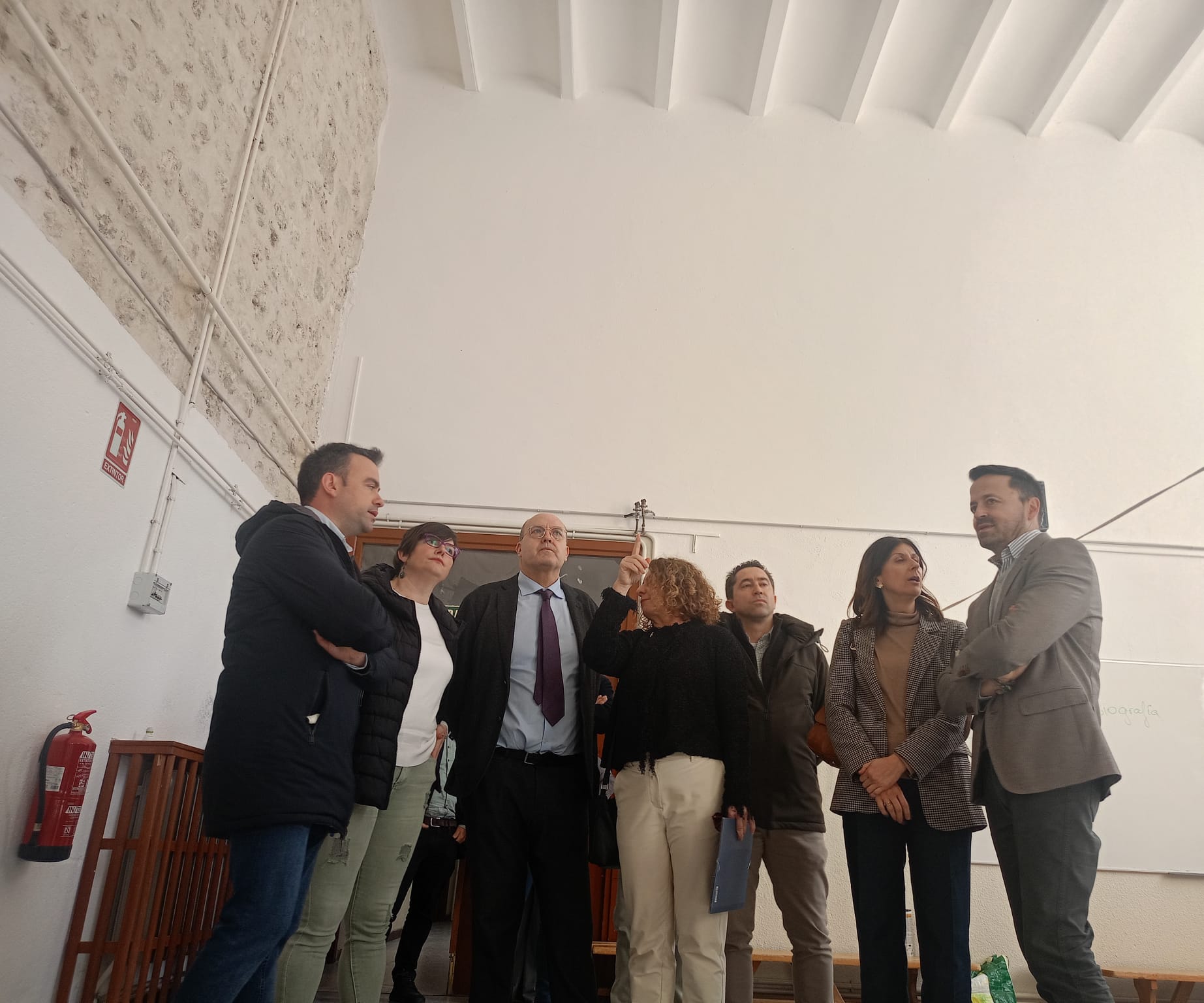 Visita del Director de Infraestructuras de Educación al edificio anexo del IES Duque de Alburquerque de Cuéllar