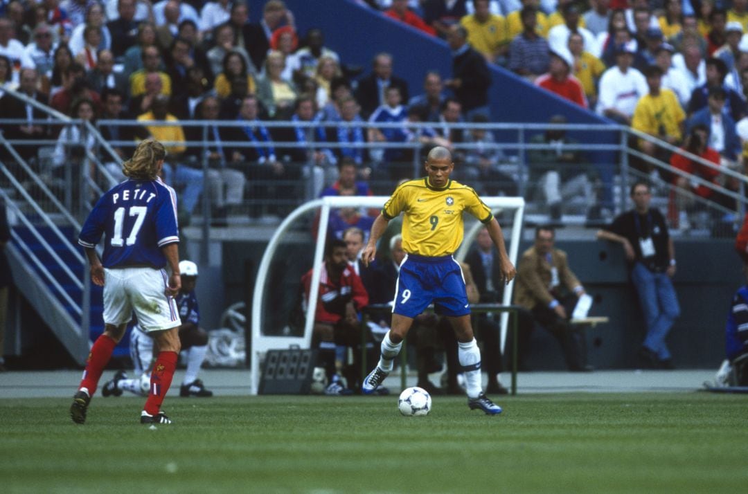 Ronaldo, durante la final del Mundial 1998.