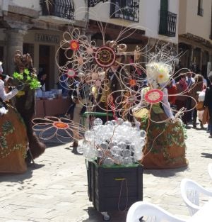 Ambientación del Mercado de la Flor en su edición de 2015