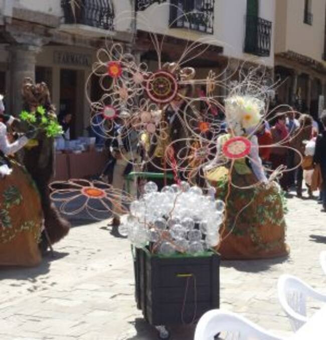 Ambientación del Mercado de la Flor en su edición de 2015