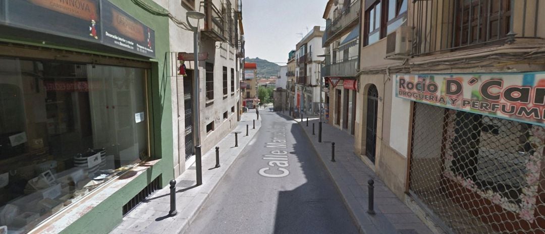 Calle Manuel Jontoya de Jaén capital.