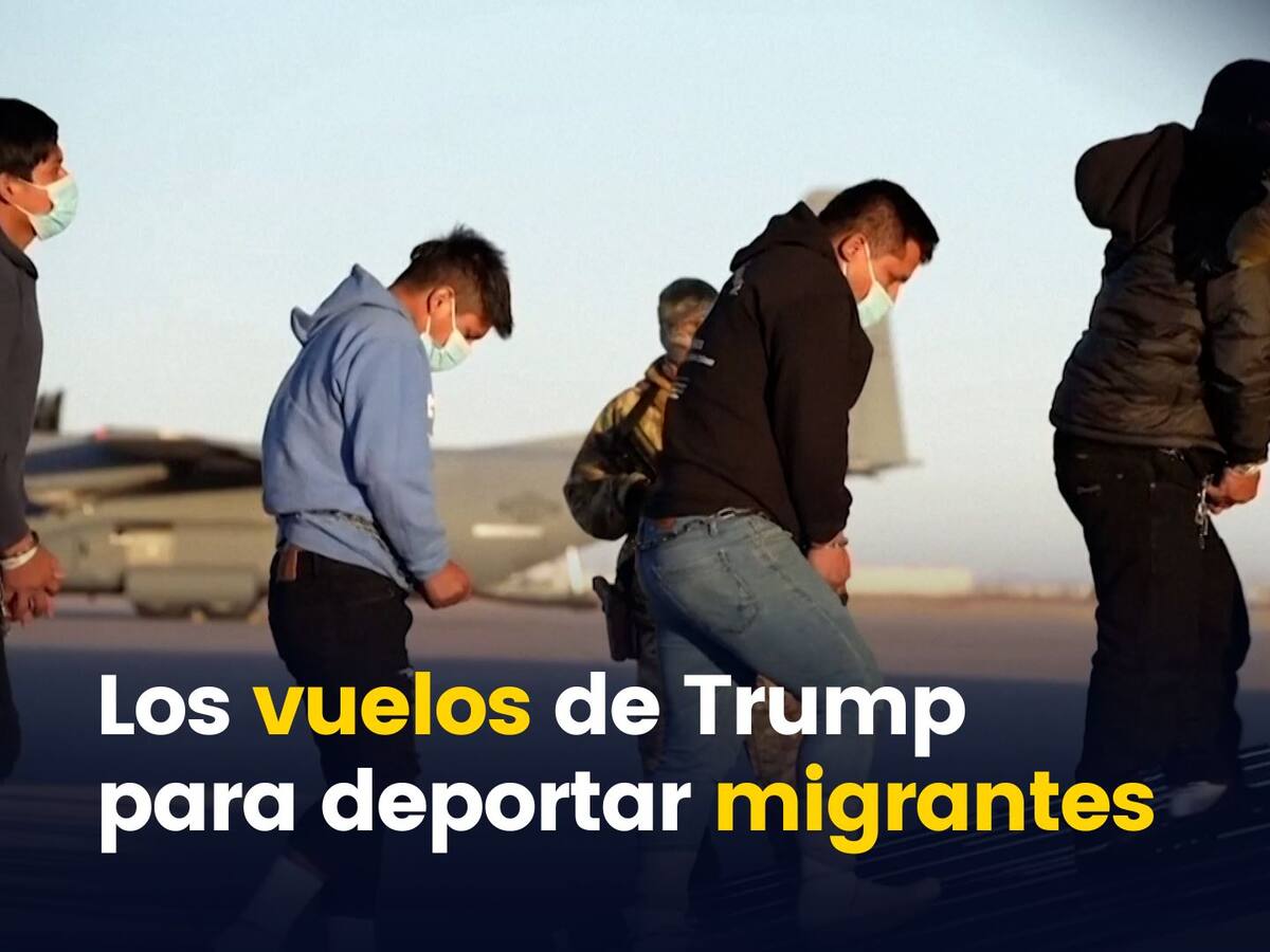 Esposados de pies y manos: así son los vuelos de Trump para deportar migrantes