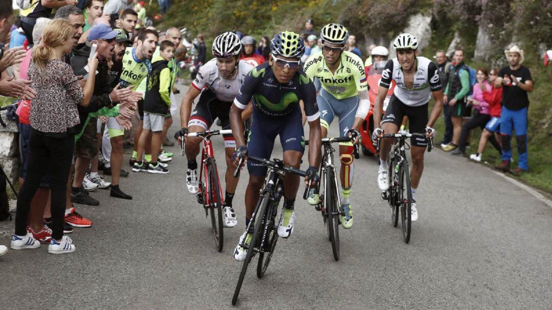 El ciclista Nairo Quintana, en una edición anterior de la Vuelta.