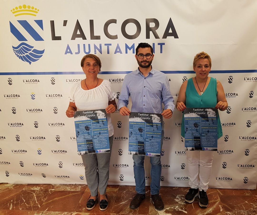 El alcalde de l&#039;Alcora, Samuel Falomir en la presentación de la programación de la festividad de San Cristóbal