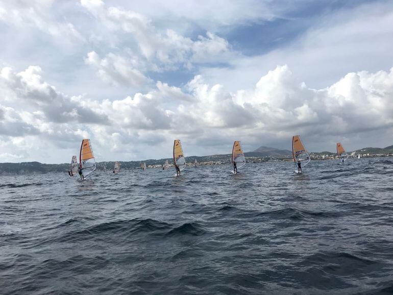 Entrenamiento en la bahía de Xàbia.