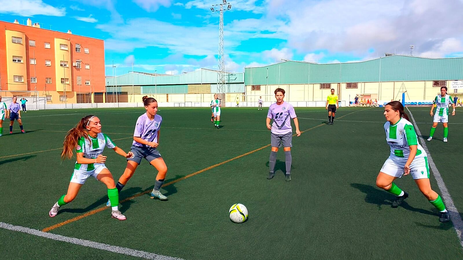 Imagen del partido ante el Sanluqueño del Xerez Féminas