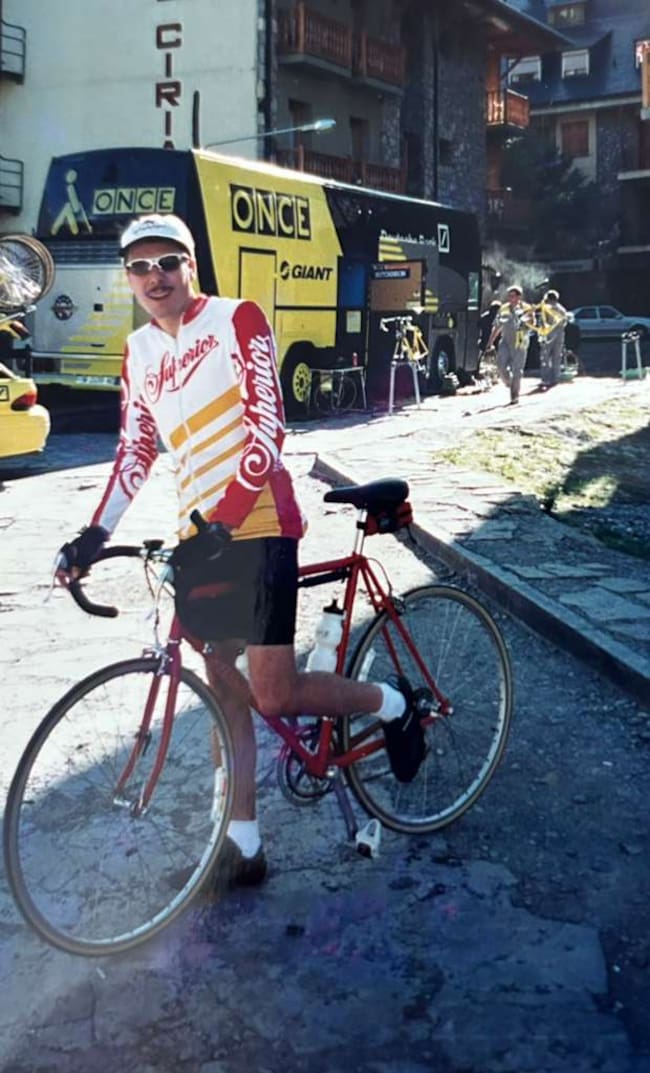 Durante una Vuelta a España en la que estuvo de espectador en Andorra