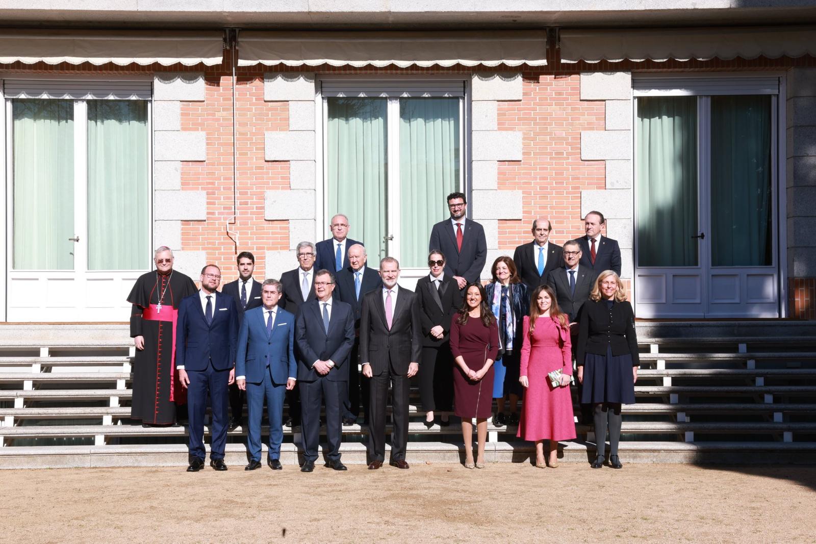 Recepción del Rey Felipe VI a la Delegación del Ayuntamiento de Murcia