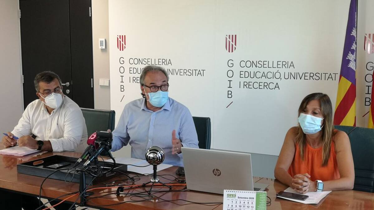 El curso será presencial en Baleares hasta primero de ESO y con mascarillas a partir de 6 años
