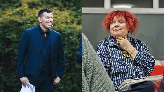 El escritor Lois Pérez y la artista Luz Darriba impulsan la plataforma vecinal 'Transfuguismo NON, democracia SI', contra la moción de censura en el Concello de Lugo.