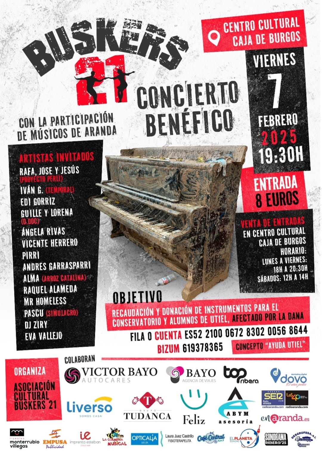 Cartel del evento que organiza Buskers 21