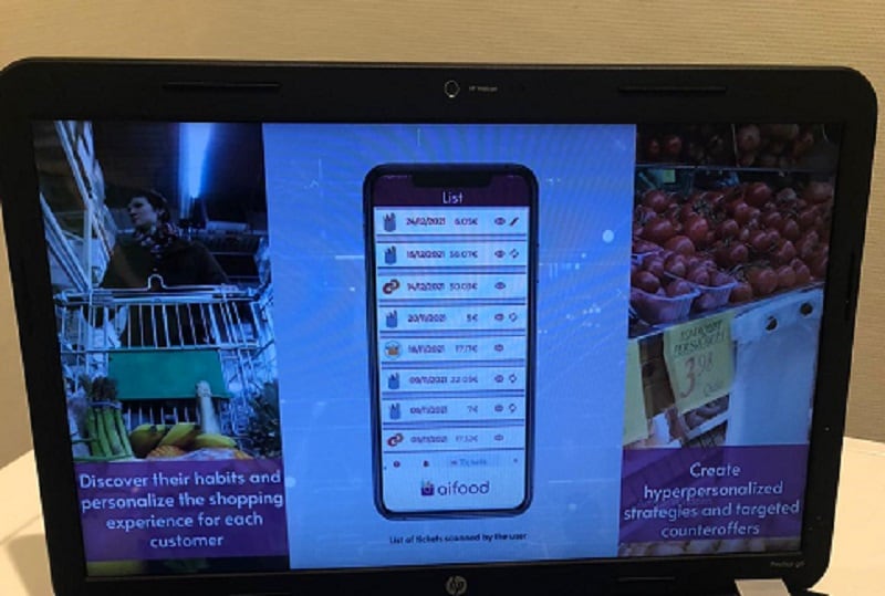 Aifood es una aplicación orientada a familias con niños que proporciona recomendaciones personalizadas en base a los hábitos de compra para mejorar la alimentación. Foto: @aitalentum