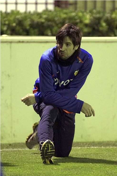 Albelda durante un entrenamiento