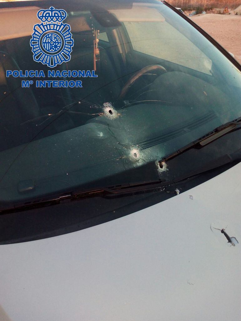 Disparos en el coche de uno de los detenidos